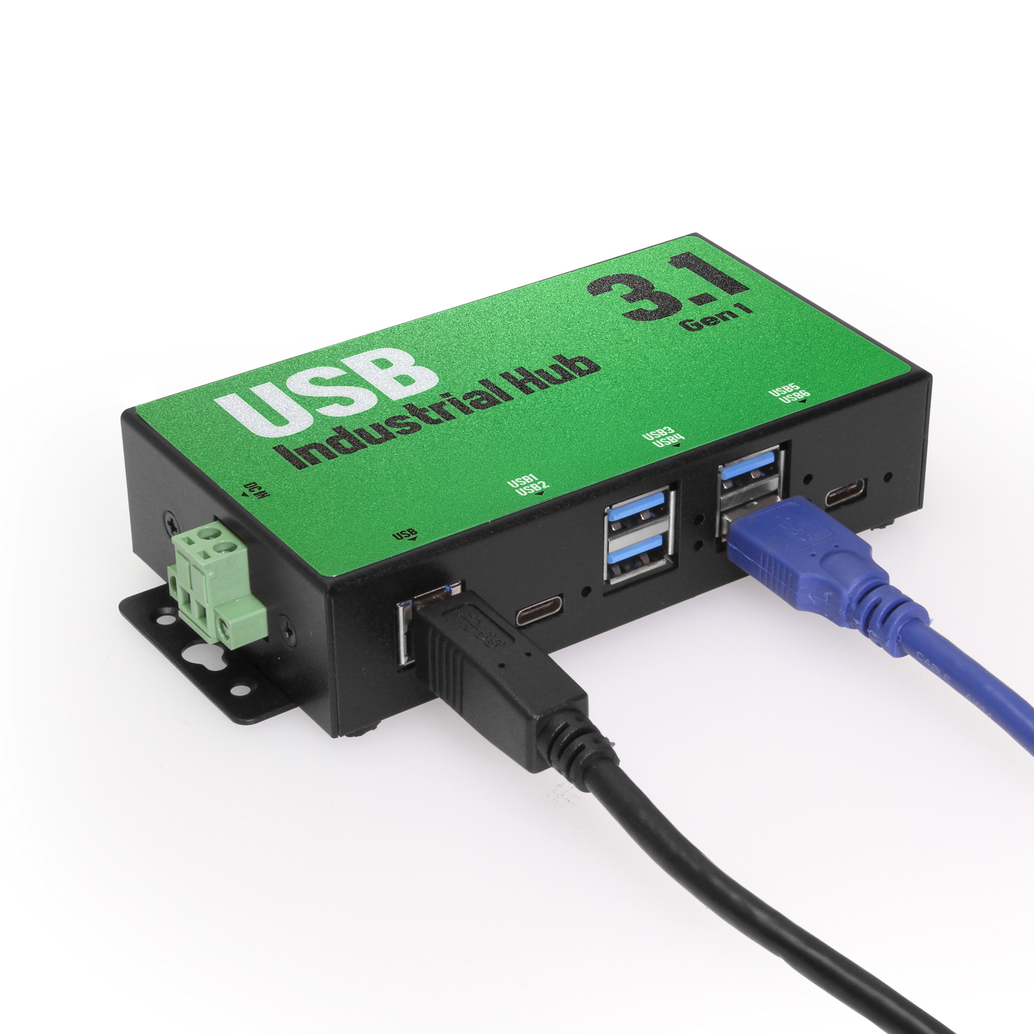 6 Port USB 3.2 Gen 1 Hub w/ Over Current Protection & Port Status LEDs