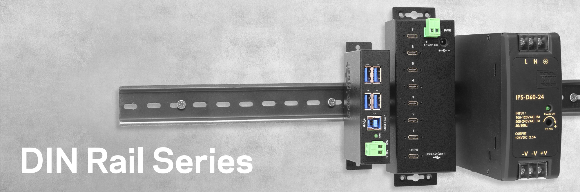 4 Port USB 2.0 Powered Hub w/ Port Status LEDs