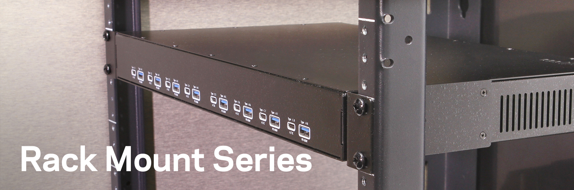 16 Port USB 2.0 Rack-Mountable Hub w/ Internal Power Supply, ESD Surge Protection, & Port Status LEDs DIN Rail Mount