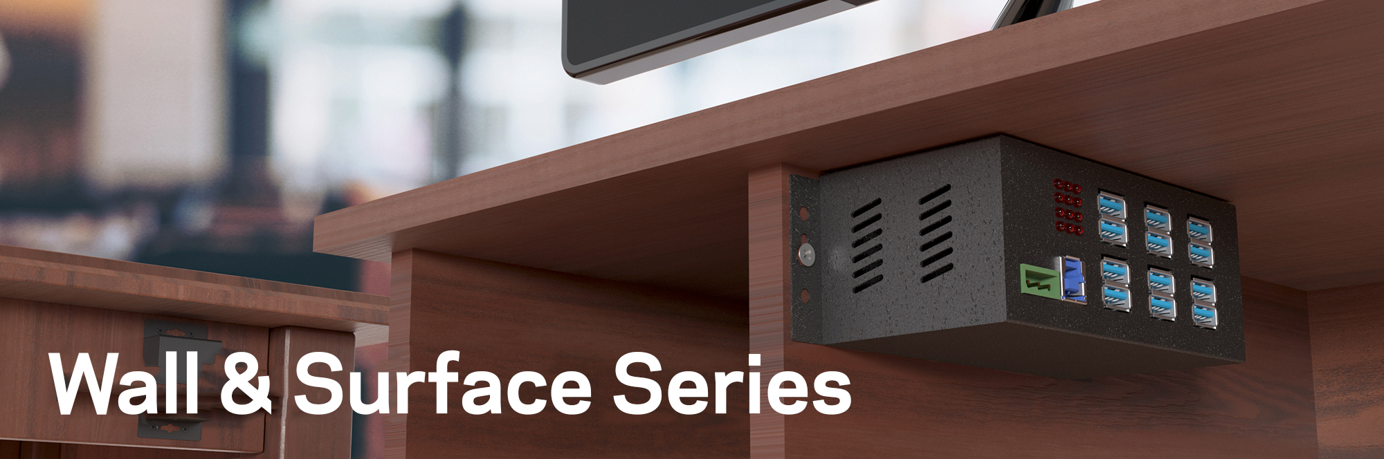 Industrial 12-Port USB 2.0 Powered Hub for PC-MAC DIN-RAIL Mount Industrial 12-Port USB 2.0 Powered Hub for PC-MAC DIN-RAIL Mount