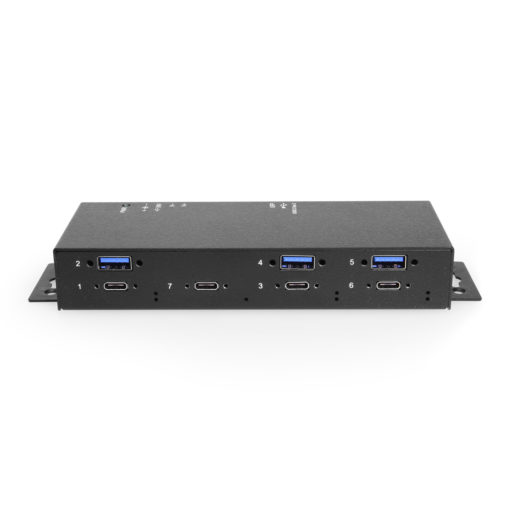 7 Port USB 3.2 Gen 2 Type-C PD Hub w/ ESD Surge Protection