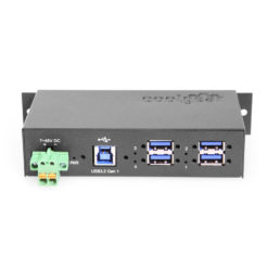 4 Port Managed USB 3.2 Gen 1 Hub w/ 15KV ESD Surge Protection