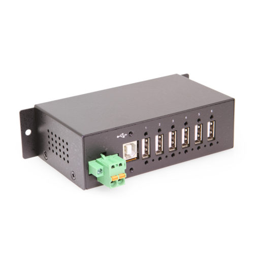 6 port Managed USB 2.0 Hub w/ 15KV ESD Surge Protection