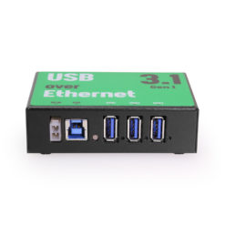 3 Port USB 3.2 Gen 1 Over IP Network Device Sharing Hub w/ Port Status LEDs