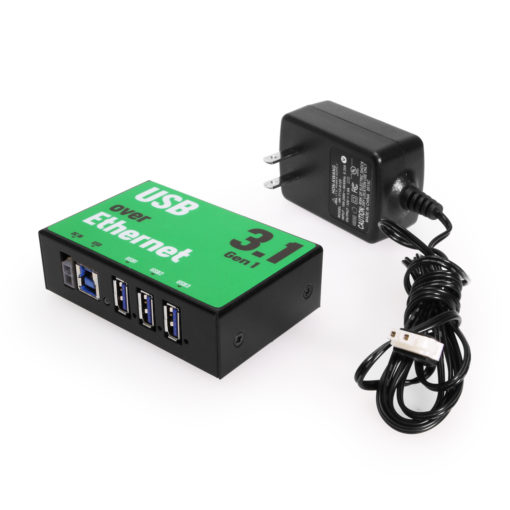 3 Port USB 3.2 Gen 1 Over IP Network Device Sharing Hub w/ Port Status LEDs