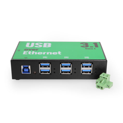 6 Port USB 3.2 Gen 1 Over IP Network Device Sharing Hub w/ Port Status LEDs