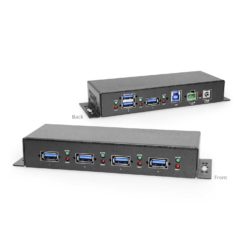 4 Port USB 2.0 Powered Hub w/ Port Status LEDs