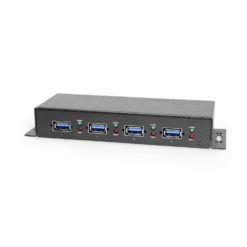 Coolgear 7 Port USB 3.0 Hub 4 3 Type A ports, Variable Voltage Input