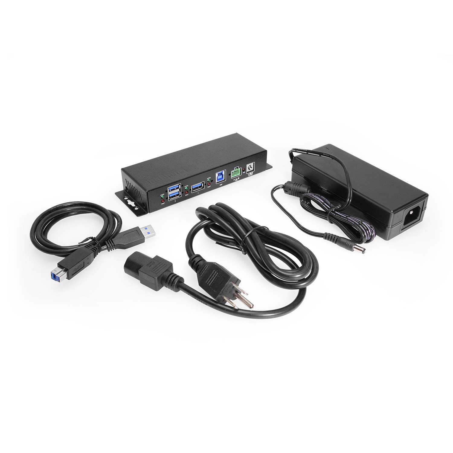 Coolgear 7 Port USB 3.2 Gen 1 Hub 4 Front 3 Rear Facing Type A Ports