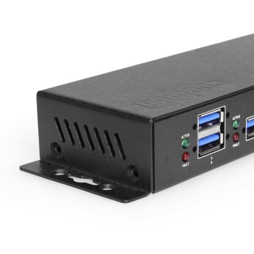 Coolgear 7 Port USB 3.0 Hub 4 3 Type A ports, Variable Voltage Input