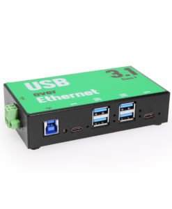 6 Port USB 3.2 Gen 1 Over IP Network Device Sharing Type-C Hub w/ Port Status LEDs