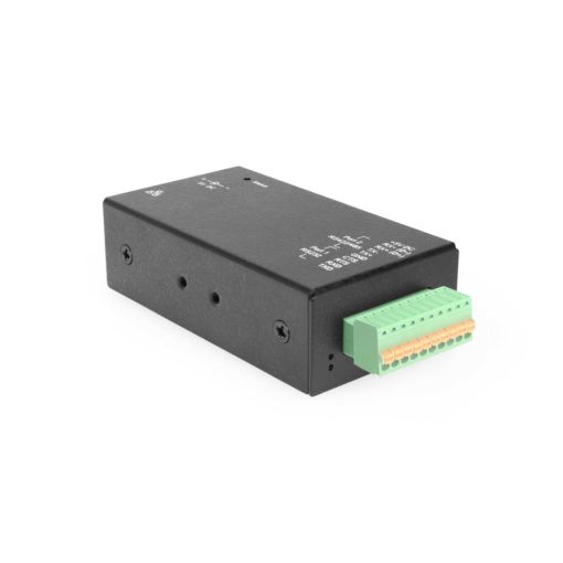 2-Port RS-232 / RS-422 / RS-485 Serial to Ethernet Device Server, PoE Powered w/ Terminal Block Interface