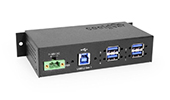 4-Port USB 2.0 to RS-232 DB-9 Serial Adapter w/ 15kV ESD Protection & FTDI Chipset