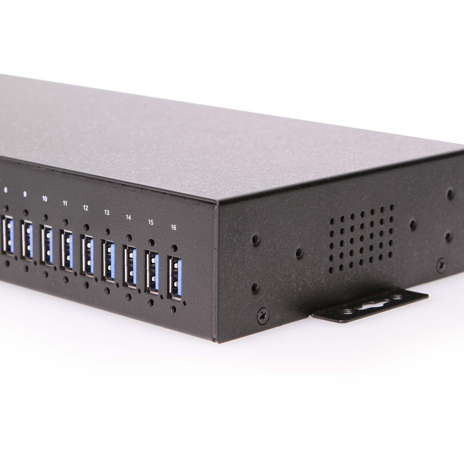 10 Port USB 3.2 Gen 1 Industrial Wide Temperature Range Hub - Coolgear