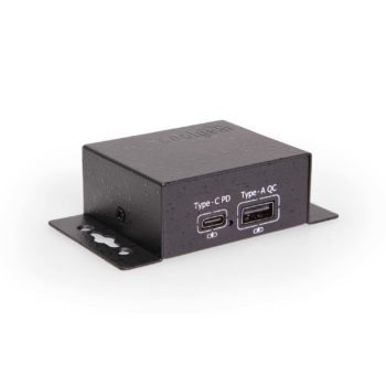 ChargeIT! Dual Port USB Charger 1 Type-C PD 27W, 1 Type-A 15W, Variable Voltage 12~28V Input b2b-only