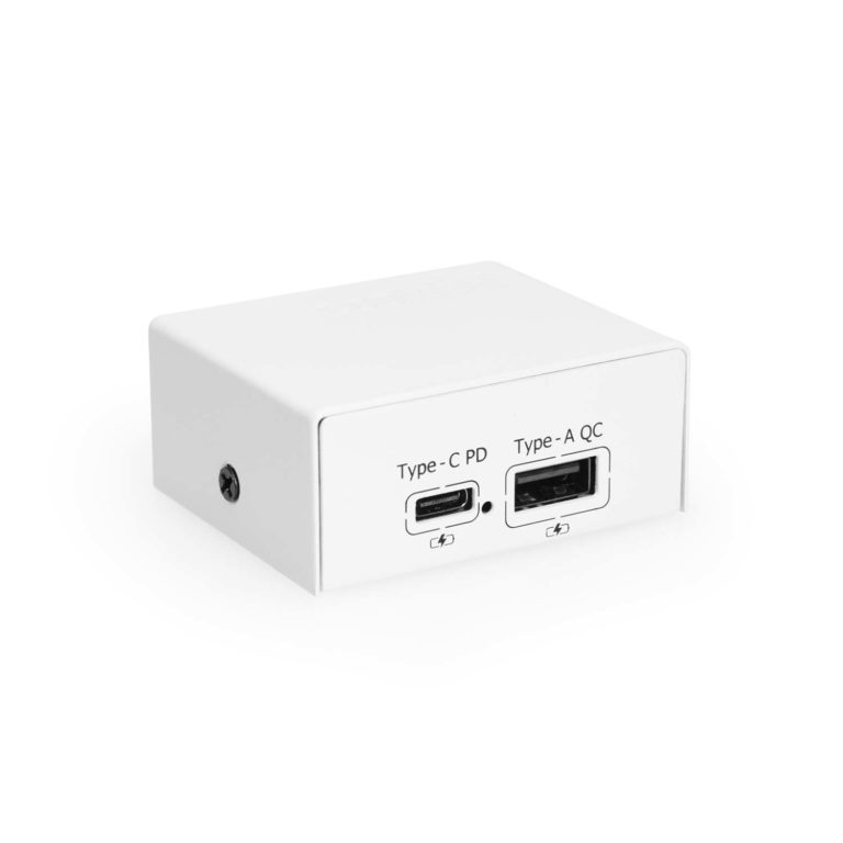 ChargeIT! Mini Desktop 75W Dual Port USB-A & USB-C PD Charger w/ PPS & QC4.0 Support b2b-only