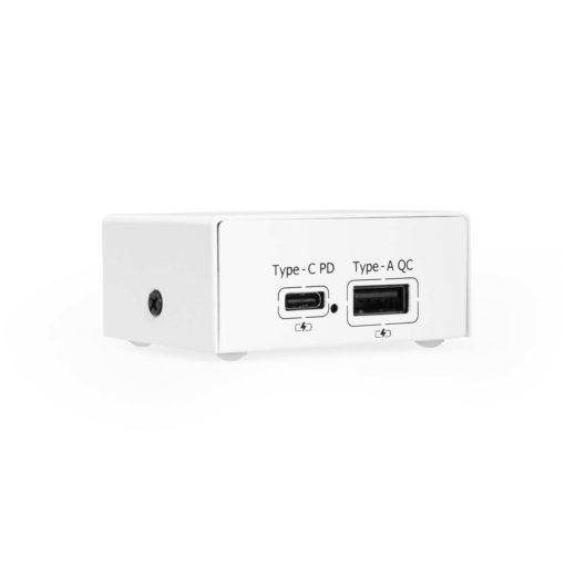 ChargeIT! Mini Desktop 75W Dual Port USB-A & USB-C PD Charger w/ PPS & QC4.0 Support