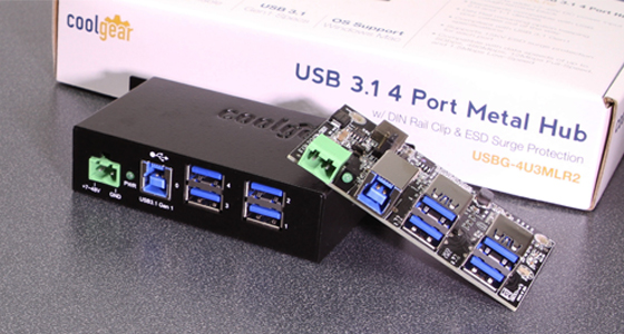 USB 3.2 Gen 1 Mini 7 Port Hub Component w/ ESD Surge Protection – PCBA