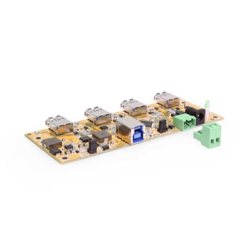 4 Port USB 3.2 Gen 1 Hub PCBA w/ ESD Surge Protection & Port Status LEDs - Image 5
