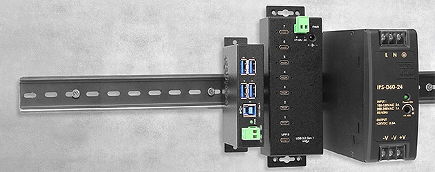 4 Port USB 2.0 Powered Hub w/ Port Status LEDs