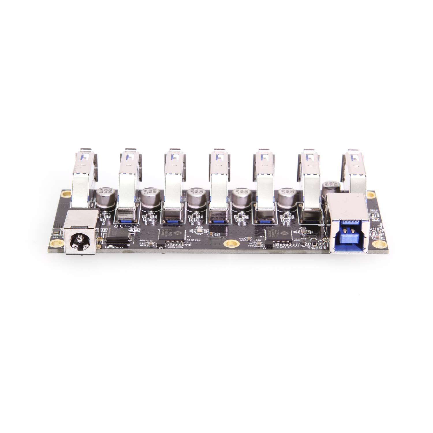 7 Port USB 3.2 Gen 1 Hub PCBA w/ ESD Surge Protection