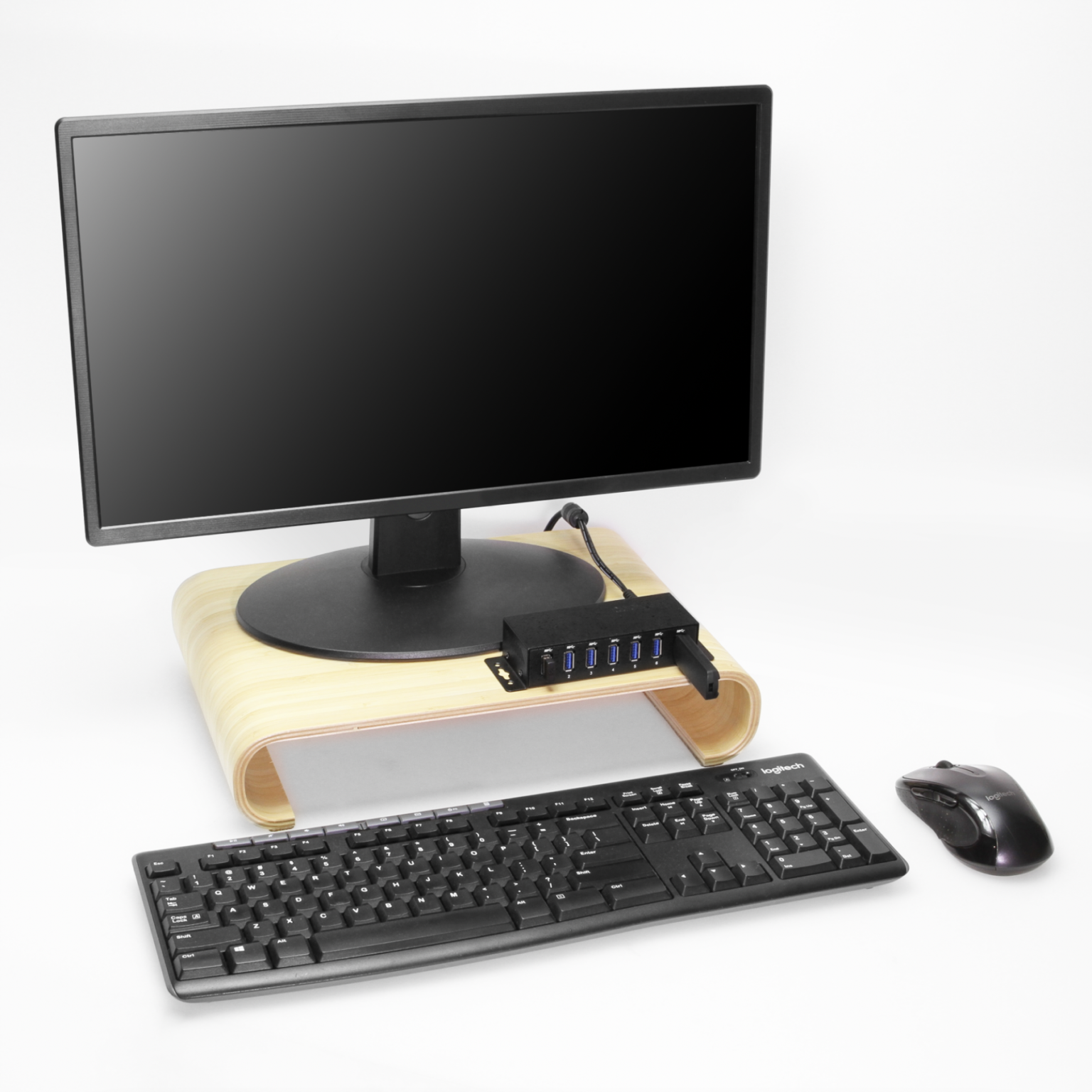 7 Port USB 3.2 Gen 1 Mini Powered Hub w/ ESD Protection & Power Supply