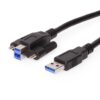 22in. USB 3.2 Gen 1 SuperSpeed Standard Type-A to Screw-Lock Type-B Cable