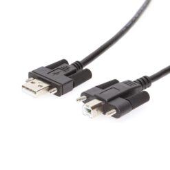 6ft Screw Lock USB 2.0 Hi-Speed A to B Device Cables