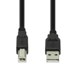 2ft. Black USB 2.0 A to B Device Cable