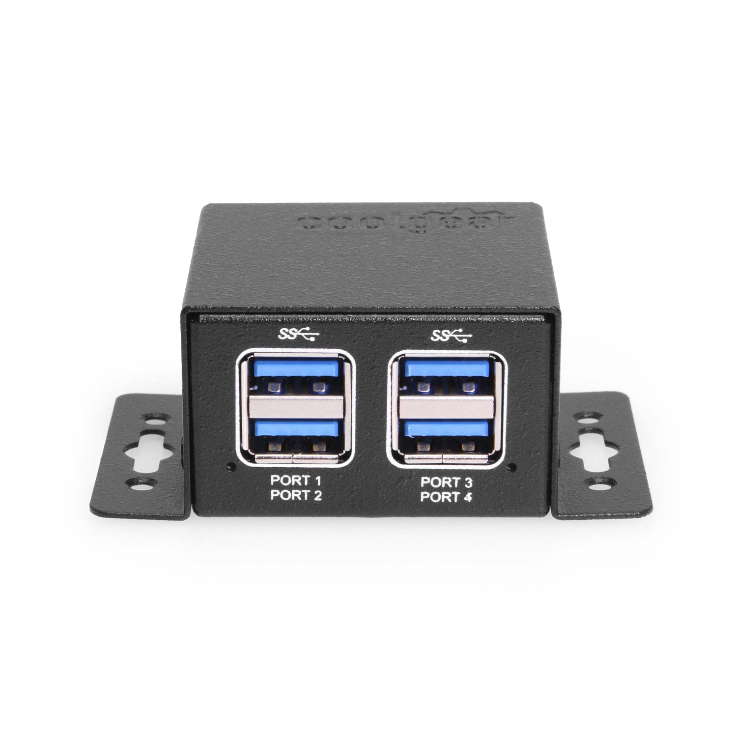 4 Port USB 3.2 Gen 1 Micro Powered Hub w/ ESD Surge Protection & Power  Adapter