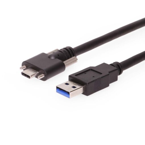26ft (8m) USB 3.2 Gen 1 Type-A to C Dual Screw Lock Active Extension Cable