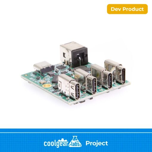 DEV Product | 4 Port Type-C USB 3.2 Gen 1 Micro Powered Hub PCBA w/ ESD Surge Protection