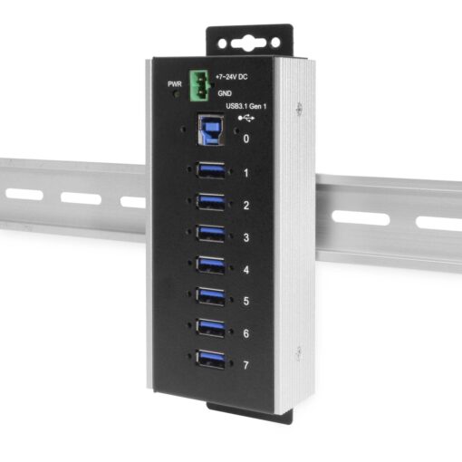 7 Port USB 3.2 Gen 1 Industrial Wide Temperature Range Hub