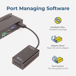 Single Port Managed USB 3.2 Gen 1 Adapter w/ ESD Surge Protection and Software On/Off Control - Image 5