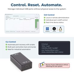 Single Port Managed USB-C to C 3.2 Gen 1 Adapter w/ ESD Surge Protection and Software On/Off Control - Image 4