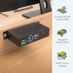 4 Port USB 3.2 Gen 1 Type-C Hub w/ ESD Surge Protection - Image 5