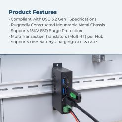 4 Port USB 3.2 Gen 1 Type-C Hub w/ ESD Surge Protection - Image 7