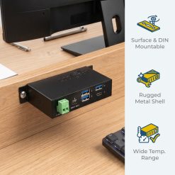 4 Port USB 3.2 Gen 1 Type-C Hub w/ ESD Surge Protection & Type-C Upstream - Image 5