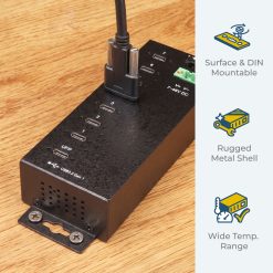 7 Port Managed USB-C 3.2 Gen 1 Hub w/ 15KV ESD Surge Protection - Image 6
