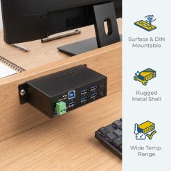 7 Port USB 3.2 Gen 1 Type-C Hub w/ ESD Surge Protection - Image 5