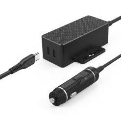 145W Dual USB-C PD 3.1 Vehicle Charger with Mountable Flanges