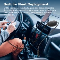 145W Dual USB-C PD 3.1 Vehicle Charger with Mountable Flanges - Image 6