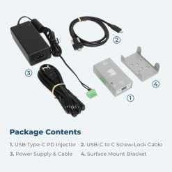 Power Delivery Injector USB Type-C PD 2.0 Gen 1 & Gen 2 Super Speed USB 3.2 Gen 1 B Host to USB 3.2 Gen 1 PD Device - Image 5