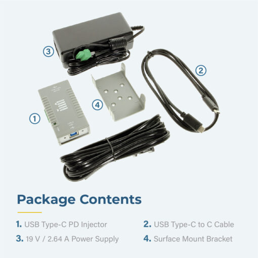 Power Delivery Injector USB Type-C PD 2.0 Gen 1 & Gen 2 Super Speed USB 3.2 Gen 1 B Host to USB 3.2 Gen 1 PD Device - Image 6