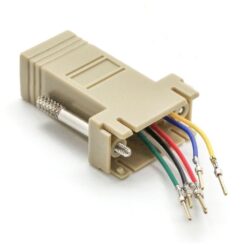Alternative view of DB9 Male to RJ11/12 Modular Serial Adapter