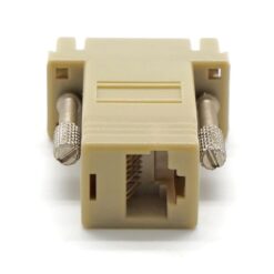 Alternative view of DB9 Male to RJ45 Preassembled Modular Adapter with Hex Nut