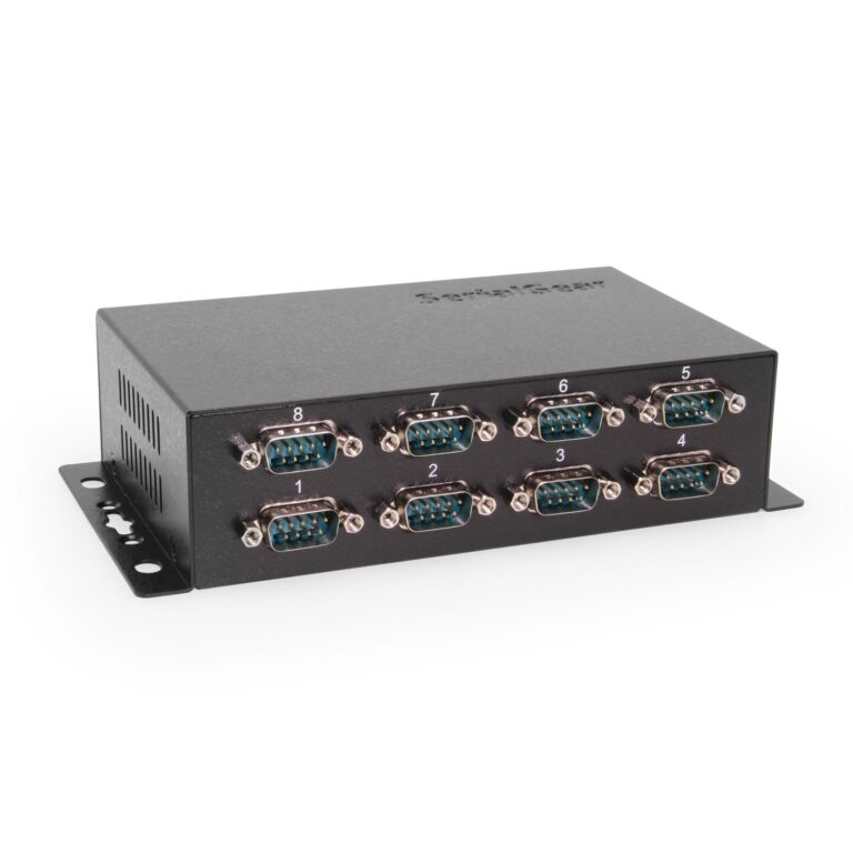 8-Port Industrial USB 2.0 to RS-232 DB-9 Adapter High-Speed FTDI Chip