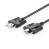 3ft Screw Lock USB 2.0 Hi-Speed A to B Device Cable