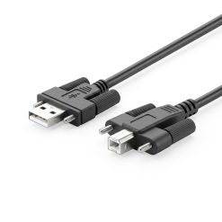3ft Screw Lock USB 2.0 Hi-Speed A to B Device Cable