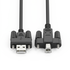 Alternative view of 3ft Screw Lock USB 2.0 Hi-Speed A to B Device Cable